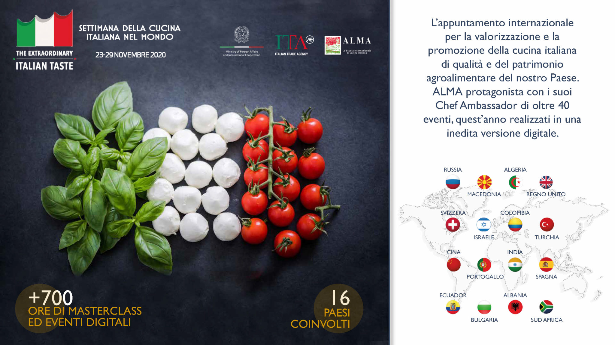 la 5 settimana della cucina italiana nel mondo in versione digitale ALMA